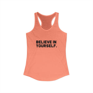 Believe In Yourself tank top - Zenfull Heart self love and healing affirmation apparel