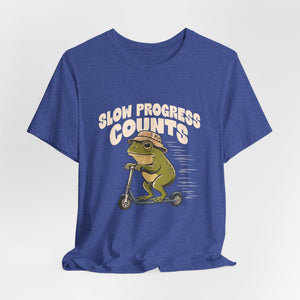Slow Progress Counts | Frog | Deluxe Tee