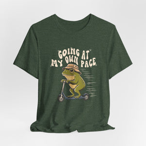 Going At My Own Pace | Frog | Deluxe Tee
