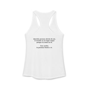 Eres Suficiente | Querida Persona Detrás De Mí | Racerback Tank