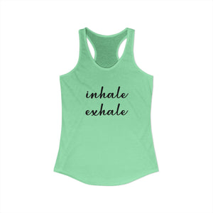 Inhale Exhale tank top - Zenfull Heart self love and healing affirmation apparel