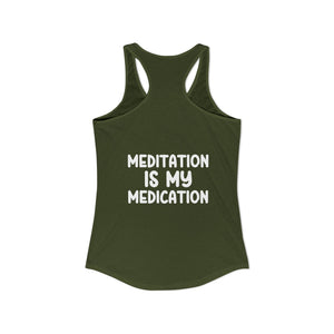 Highly Meditated tank top - Zenfull Heart self love and healing affirmation apparel