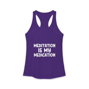 Highly Meditated tank top - Zenfull Heart self love and healing affirmation apparel