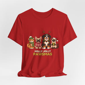 Holly Jolly Pawsmas | Deluxe Tee