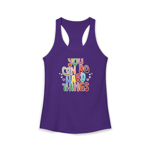 You Can Do Hard Things tank top - Zenfull Heart self love and healing affirmation apparel