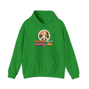Explore More Worry Less hoodie - Zenfull Heart self love and healing affirmation apparel