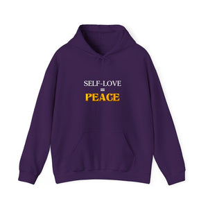 Self-Love = Peace hoodie - Zenfull Heart self love and healing affirmation apparel