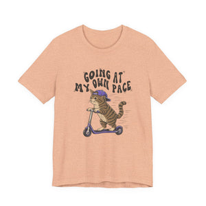 Going At My Own Pace | Cat t-shirt - Zenfull Heart self love and healing affirmation apparel