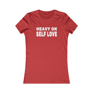 Heavy On Self Love women's t-shirt - Zenfull Heart self love and healing affirmation apparel