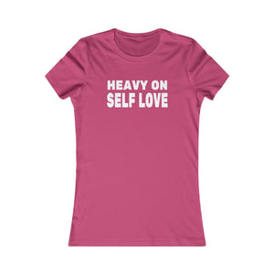 Heavy On Self Love women's t-shirt - Zenfull Heart self love and healing affirmation apparel