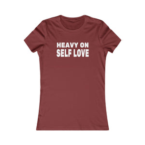 Heavy On Self Love women's t-shirt - Zenfull Heart self love and healing affirmation apparel