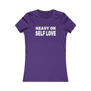 Heavy On Self Love women's t-shirt - Zenfull Heart self love and healing affirmation apparel