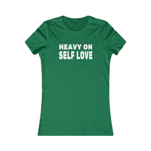 Heavy On Self Love women's t-shirt - Zenfull Heart self love and healing affirmation apparel