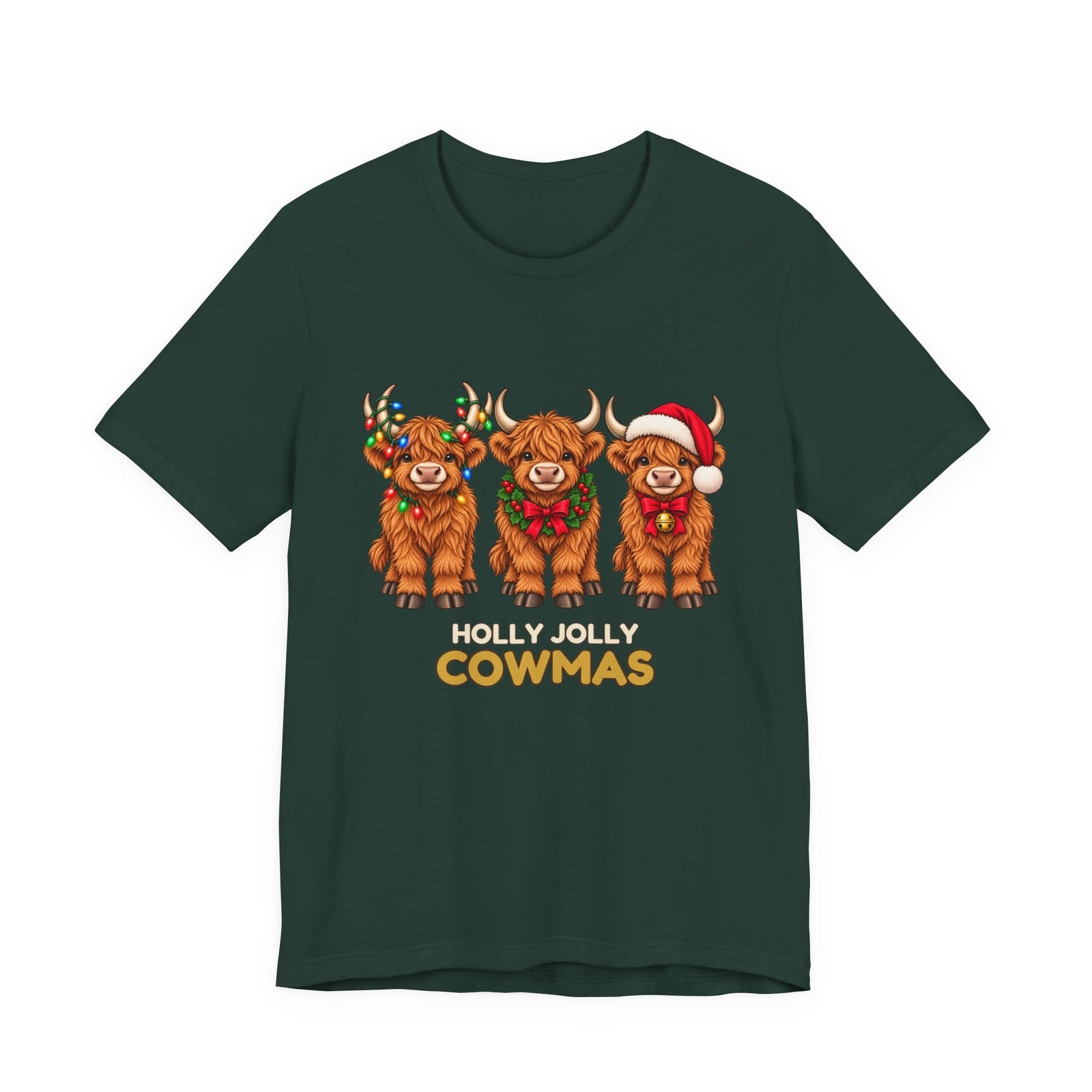Holly Jolly Cowmas | Deluxe Tee