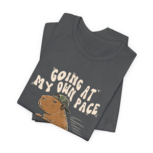 Going At My Own Pace | Capybara | Deluxe Tee