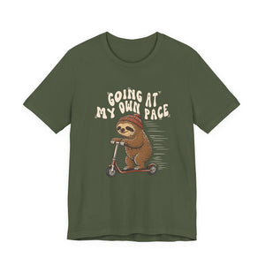 Going At My Own Pace | Sloth t-shirt - Zenfull Heart self love and healing affirmation apparel