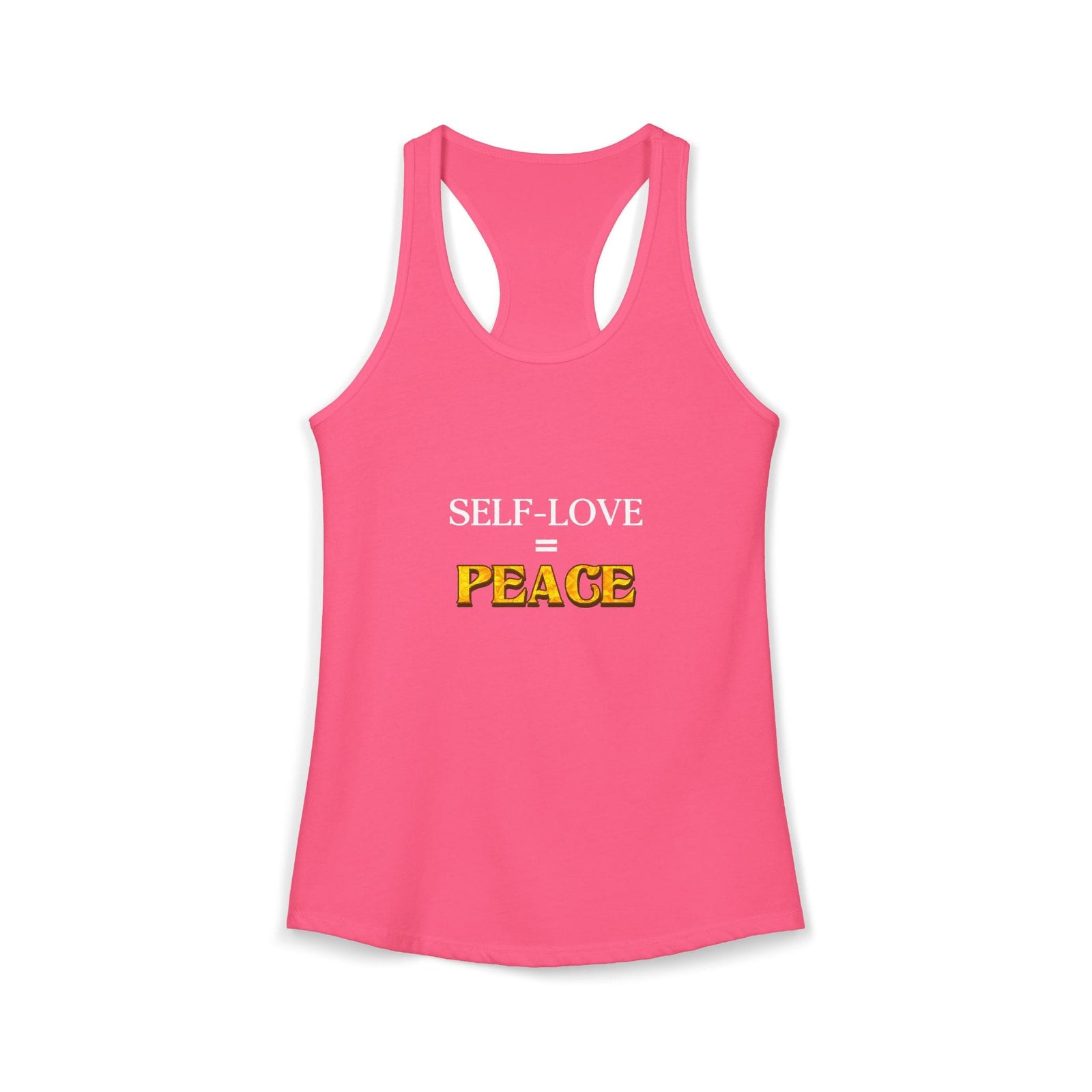 Self-Love = Peace tank top - Zenfull Heart self love and healing affirmation apparel