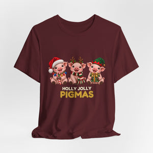 Holly Jolly Pigmas | Deluxe Tee