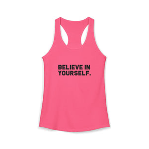 Believe In Yourself tank top - Zenfull Heart self love and healing affirmation apparel