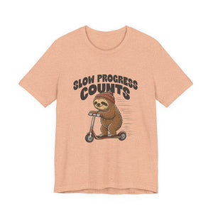 Slow Progress Counts | Sloth | Deluxe Tee