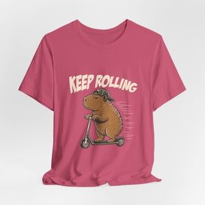 Keep Rolling | Capybara | Deluxe Tee