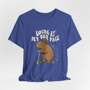 Going At My Own Pace | Capybara | Deluxe Tee