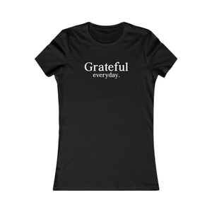 Grateful Everyday women's t-shirt - Zenfull Heart self love and healing affirmation apparel