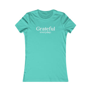 Grateful Everyday women's t-shirt - Zenfull Heart self love and healing affirmation apparel