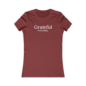 Grateful Everyday women's t-shirt - Zenfull Heart self love and healing affirmation apparel