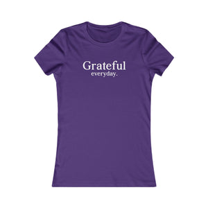 Grateful Everyday women's t-shirt - Zenfull Heart self love and healing affirmation apparel