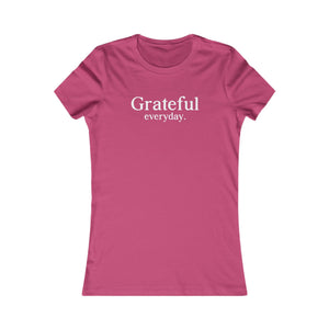 Grateful Everyday women's t-shirt - Zenfull Heart self love and healing affirmation apparel