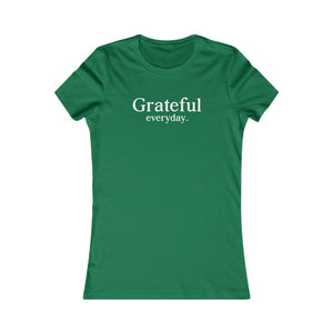 Grateful Everyday women's t-shirt - Zenfull Heart self love and healing affirmation apparel