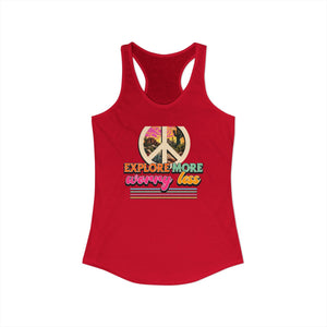 Explore More Worry Less tank top - Zenfull Heart self love and healing affirmation apparel