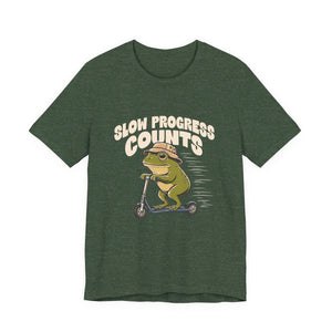 Slow Progress Counts | Frog | Deluxe Tee