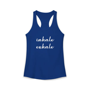 Inhale Exhale tank top - Zenfull Heart self love and healing affirmation apparel