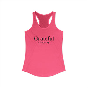Grateful Everyday tank top - Zenfull Heart self love and healing affirmation apparel