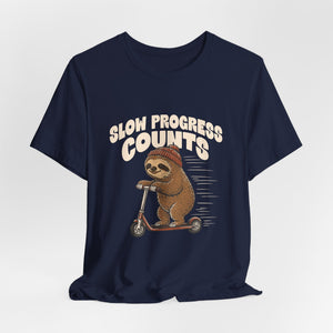 Slow Progress Counts | Sloth | Deluxe Tee