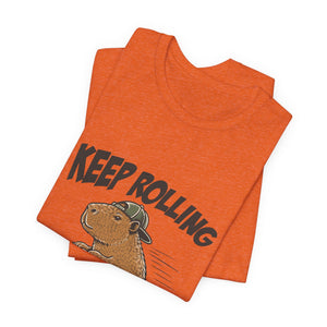 Keep Rolling | Capybara t-shirt - Zenfull Heart self love and healing affirmation apparel