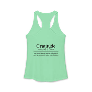 Grateful Everyday tank top - Zenfull Heart self love and healing affirmation apparel