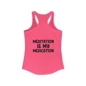 Highly Meditated tank top - Zenfull Heart self love and healing affirmation apparel