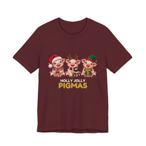 Holly Jolly Pigmas | Deluxe Tee