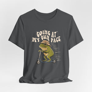 Going At My Own Pace | Frog | Deluxe Tee