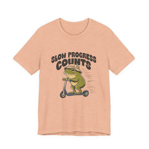 Slow Progress Counts | Frog | Deluxe Tee