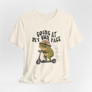 Going At My Own Pace | Frog | Deluxe Tee