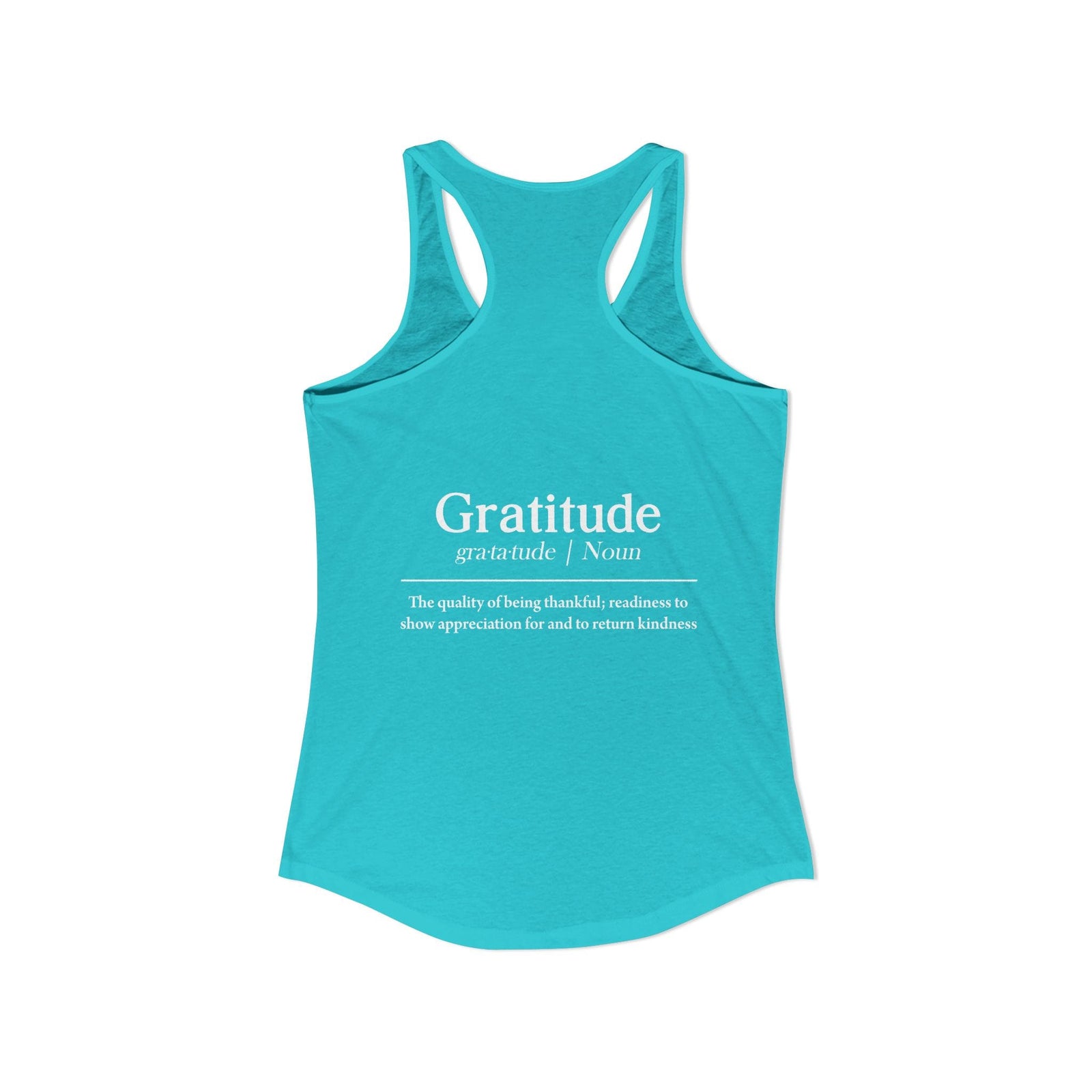 Grateful Everyday gratitude affirmation racerback tank