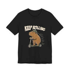 Keep Rolling | Capybara | Deluxe Tee