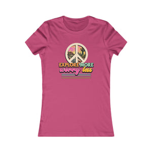 Explore More Worry Less women's t-shirt - Zenfull Heart self love and healing affirmation apparel