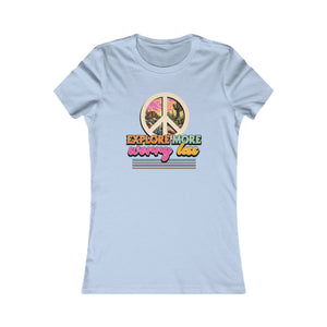 Explore More Worry Less women's t-shirt - Zenfull Heart self love and healing affirmation apparel