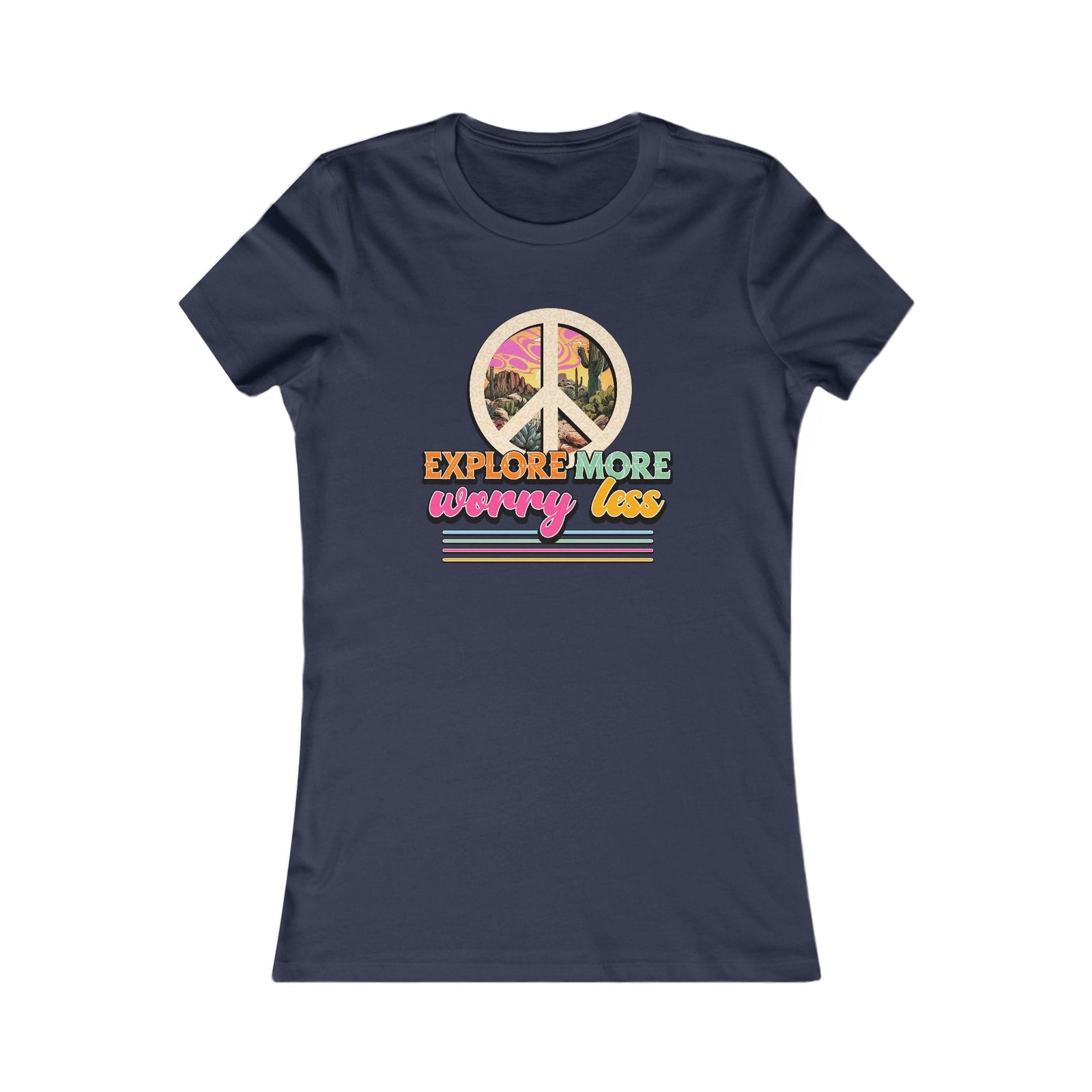 Explore More Worry Less women's t-shirt - Zenfull Heart self love and healing affirmation apparel