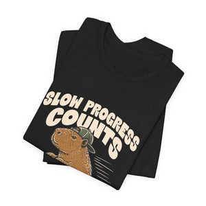 Slow Progress Counts | Capybara | Deluxe Tee